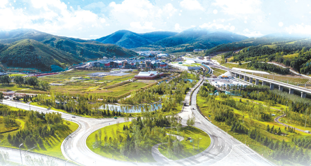 揭秘他们让崇礼冬奥小镇雪山染绿核心区铺满花毯