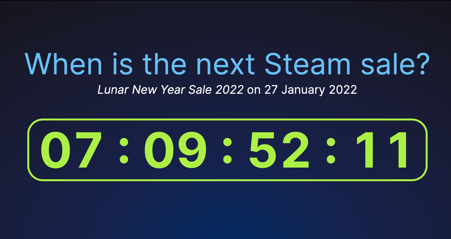 消息称 Steam 农历新年大促将于 1 月 28 日开始休闲区蓝鸢梦想 - Www.slyday.coM