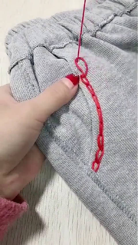 简单的隐形针法大家学起来