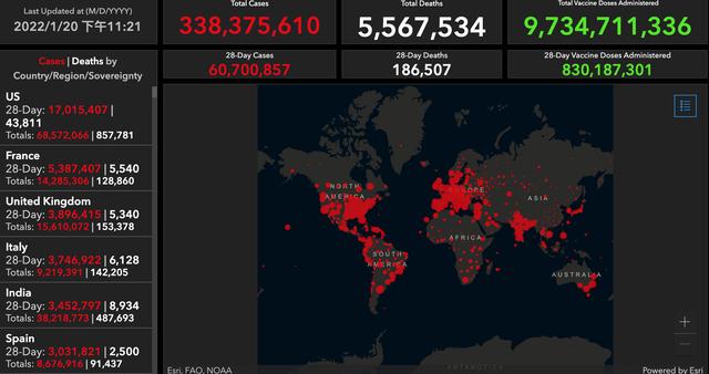 全球疫情动态「1月20日」：北京两地升为中风险地区 陕西连续2天无新增本土确诊休闲区蓝鸢梦想 - Www.slyday.coM