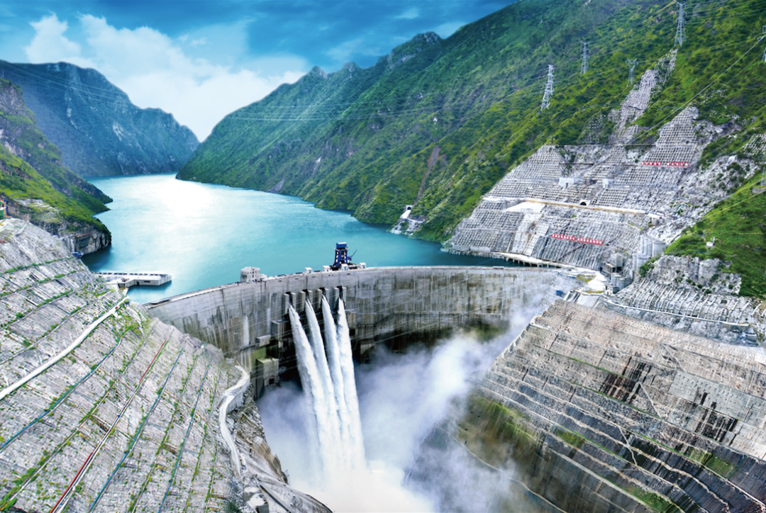 中国电建集团负责设计施工的锦屏一级水电站大坝——世界第一高褂坝