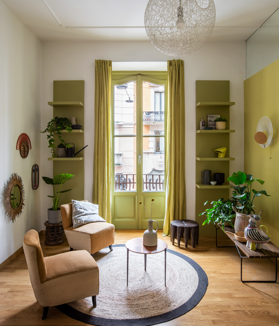 芥末绿42㎡小屋生活气太足了这才是家的感觉