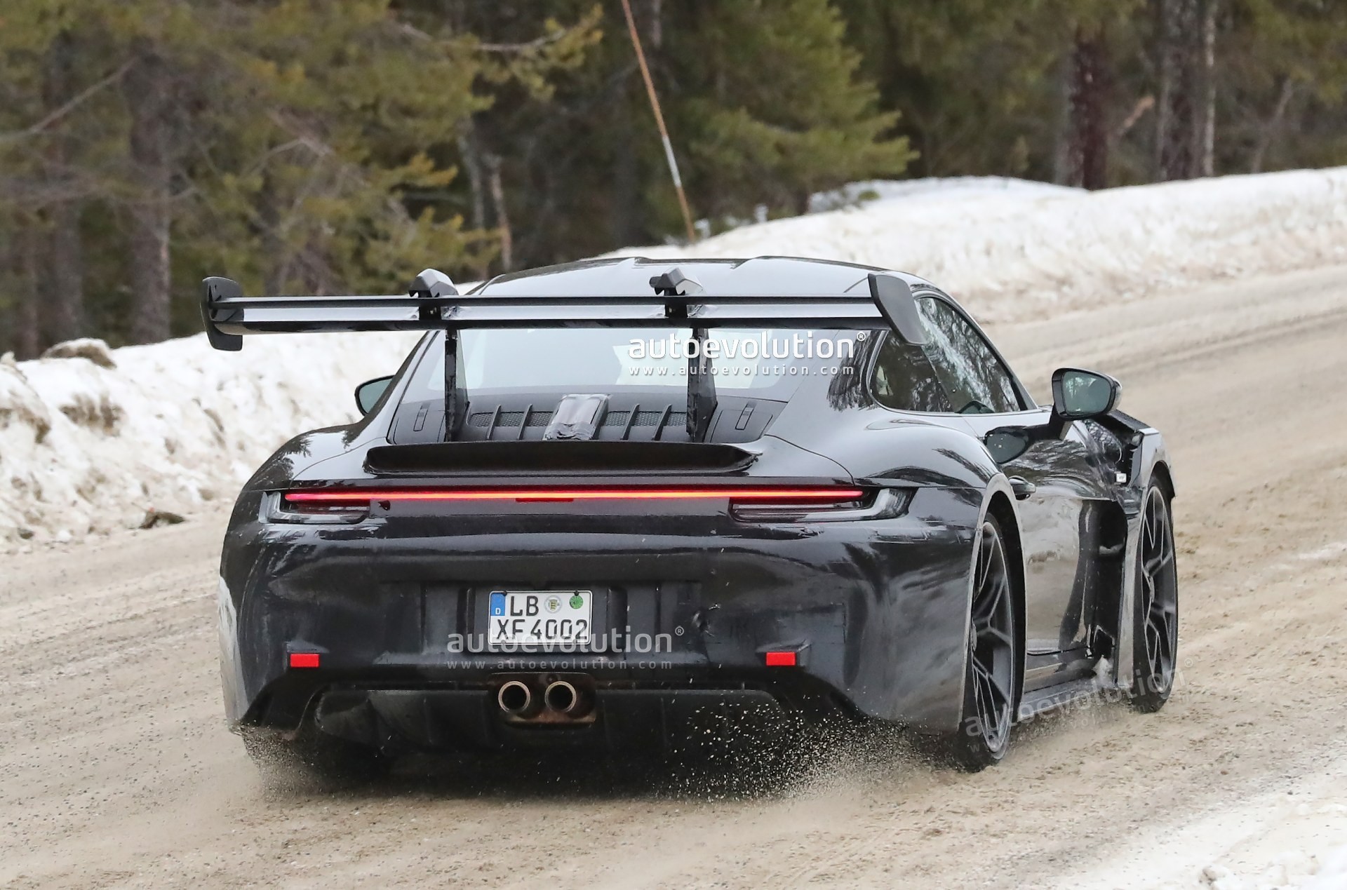 有望年内亮相 新款保时捷911 GT3 RS谍照曝光