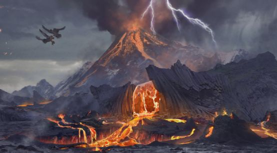 随时火山喷发的烛阴山,冰雪封路兽骨狰狞的雪牢山,宛若迷宫的巨树