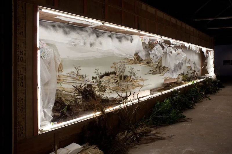 徐冰,《背后的故事:溪山无尽图》