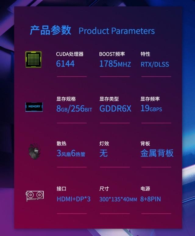 显卡参数如下:映众geforce rtx 3070 ti 黑金至尊版oc 8gb目前开启