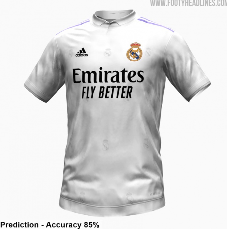 网传皇马下赛季主场球衣谍照:肩部经典三条纹变为紫色|皇马|肩部_新浪