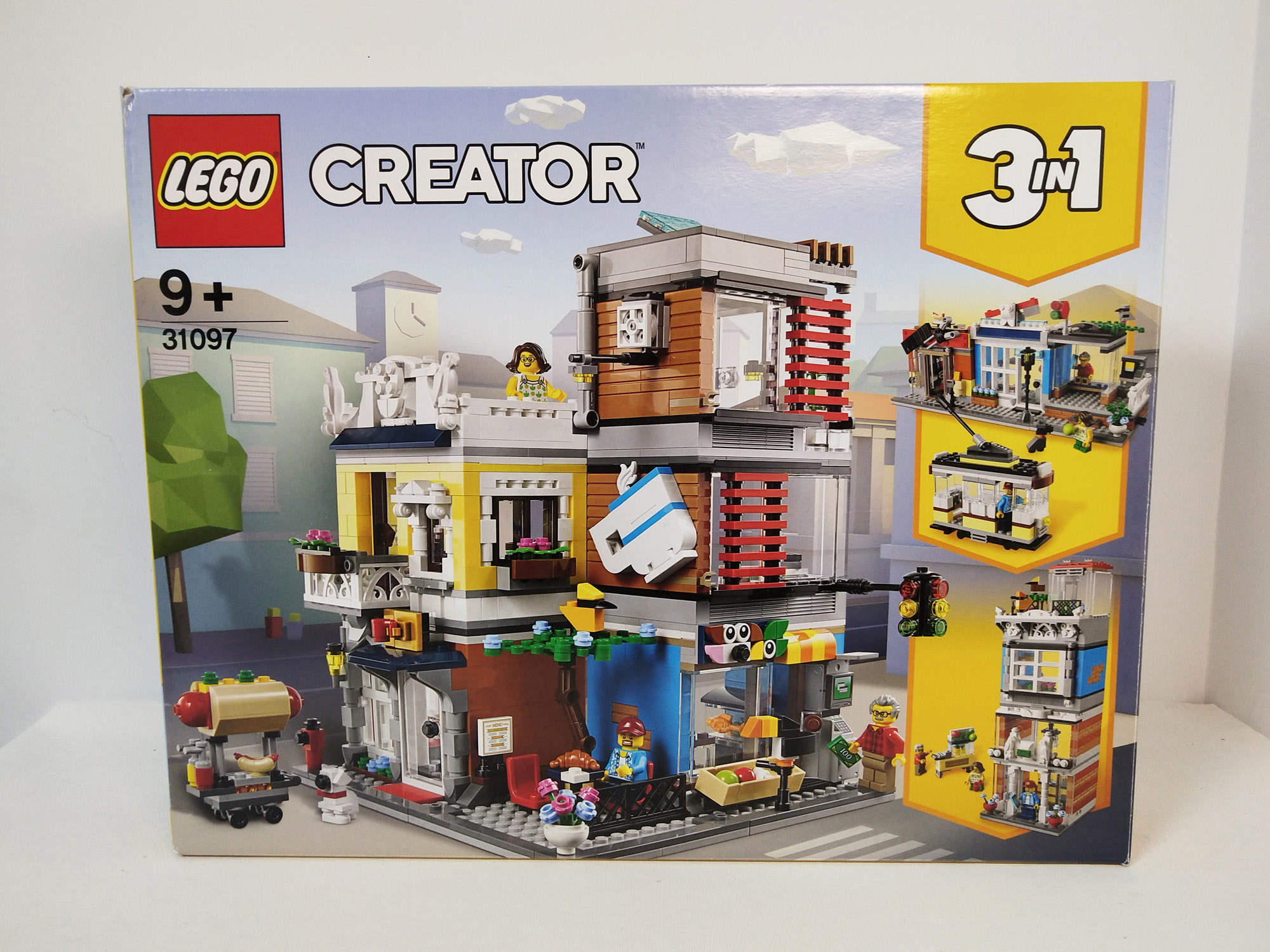 乐高创意百变31097创意三合一宠物店与咖啡厅排楼