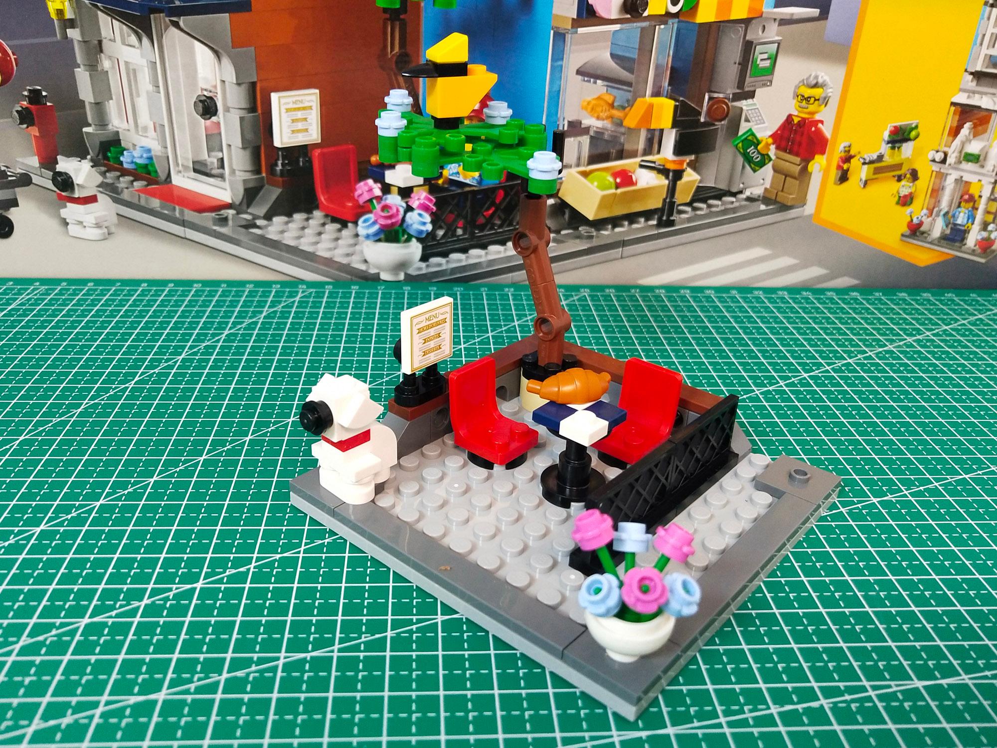 乐高创意百变31097创意三合一宠物店与咖啡厅排楼