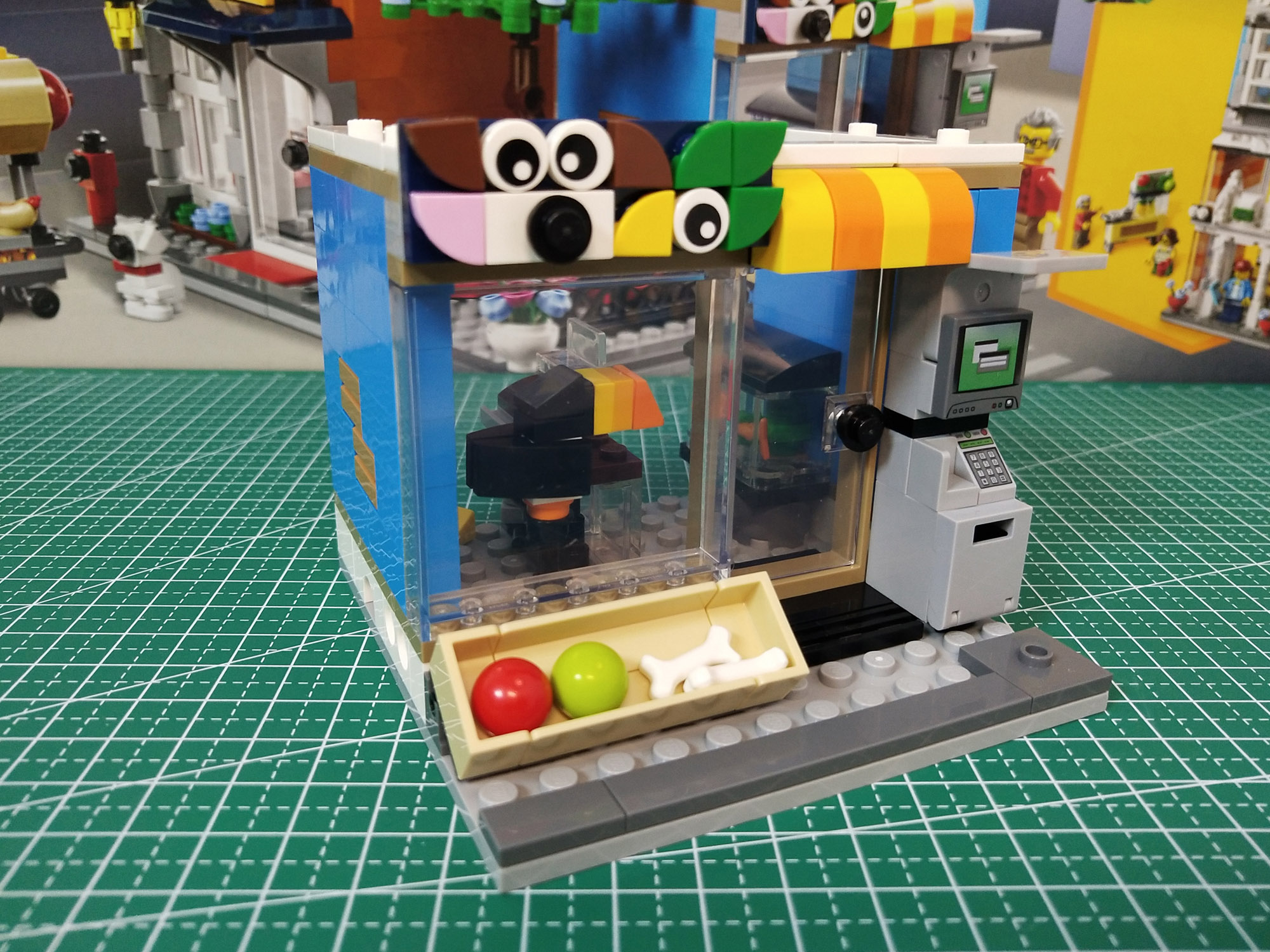 乐高创意百变31097创意三合一宠物店与咖啡厅排楼