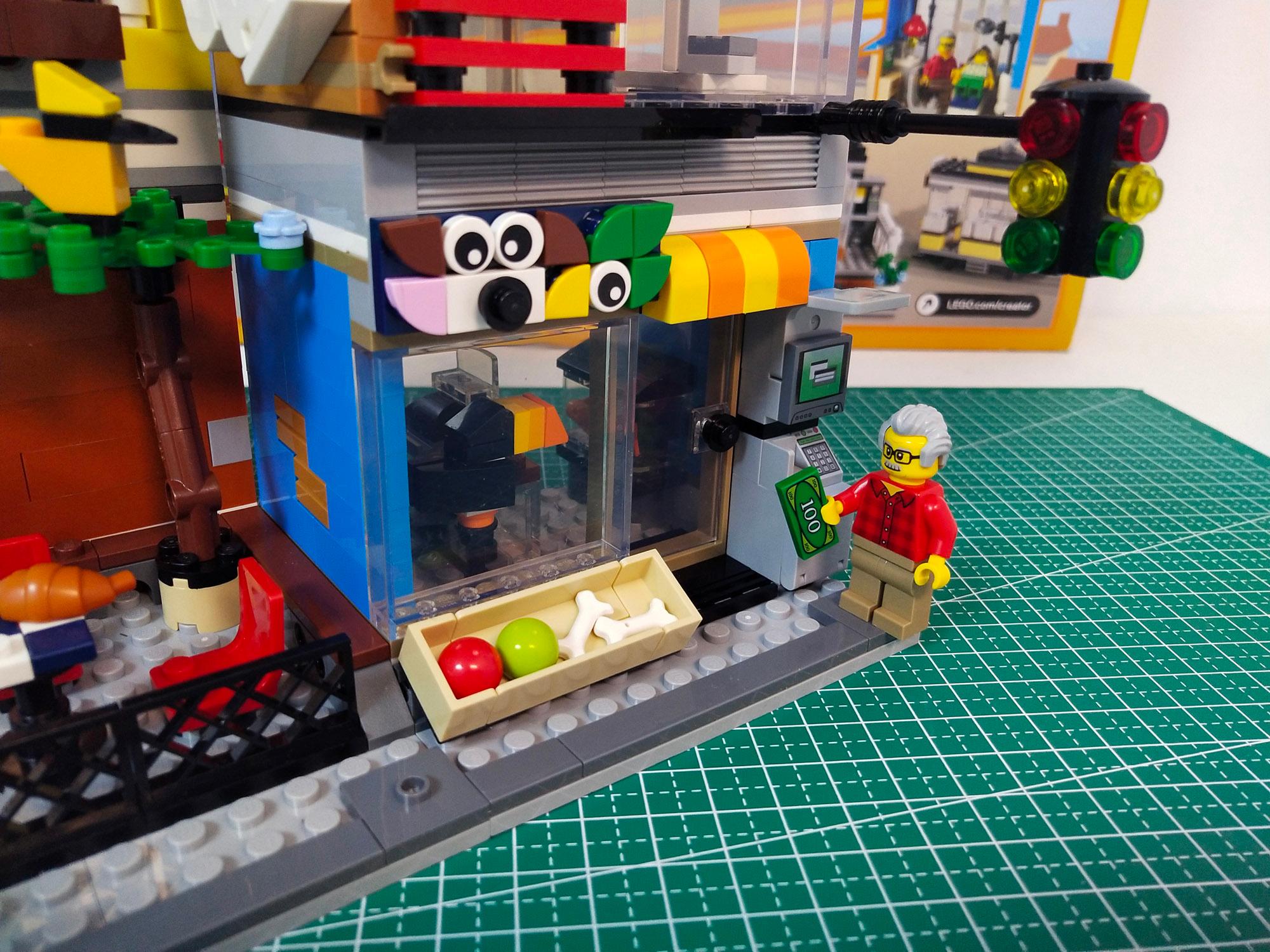 乐高创意百变31097创意三合一宠物店与咖啡厅排楼