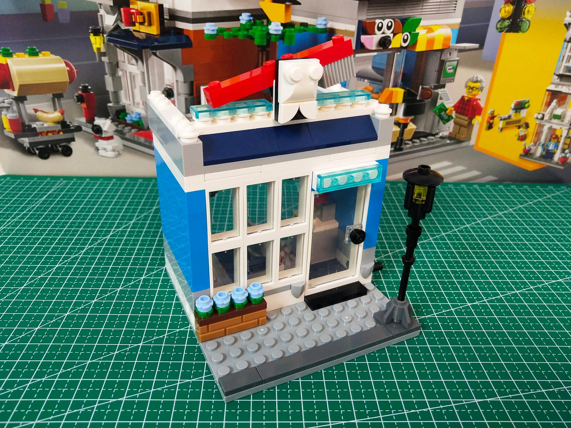 乐高创意百变31097创意三合一宠物店与咖啡厅排楼