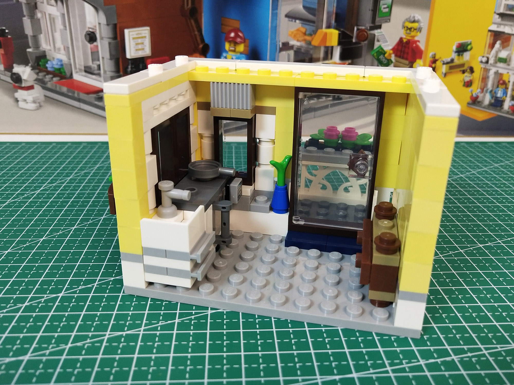 乐高创意百变31097创意三合一宠物店与咖啡厅排楼