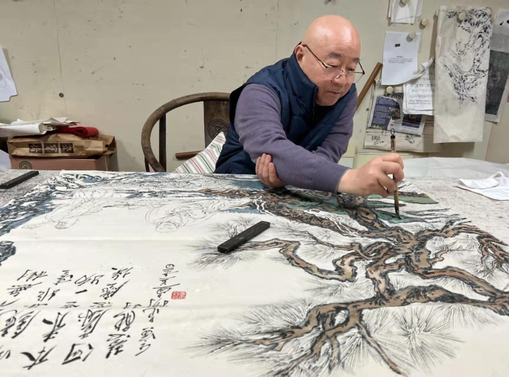 范扬开年开画笔 慧能诗画诗禅意|范扬|慧能|禅意_新浪新闻