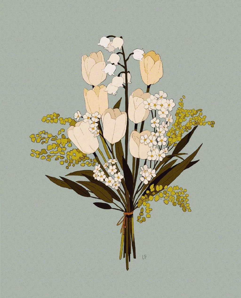 送你几束美丽的花 画师:LibbyFrame|画师_新浪新闻