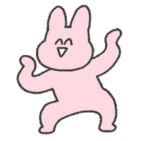 快来存小粉兔表情表情包太可爱了