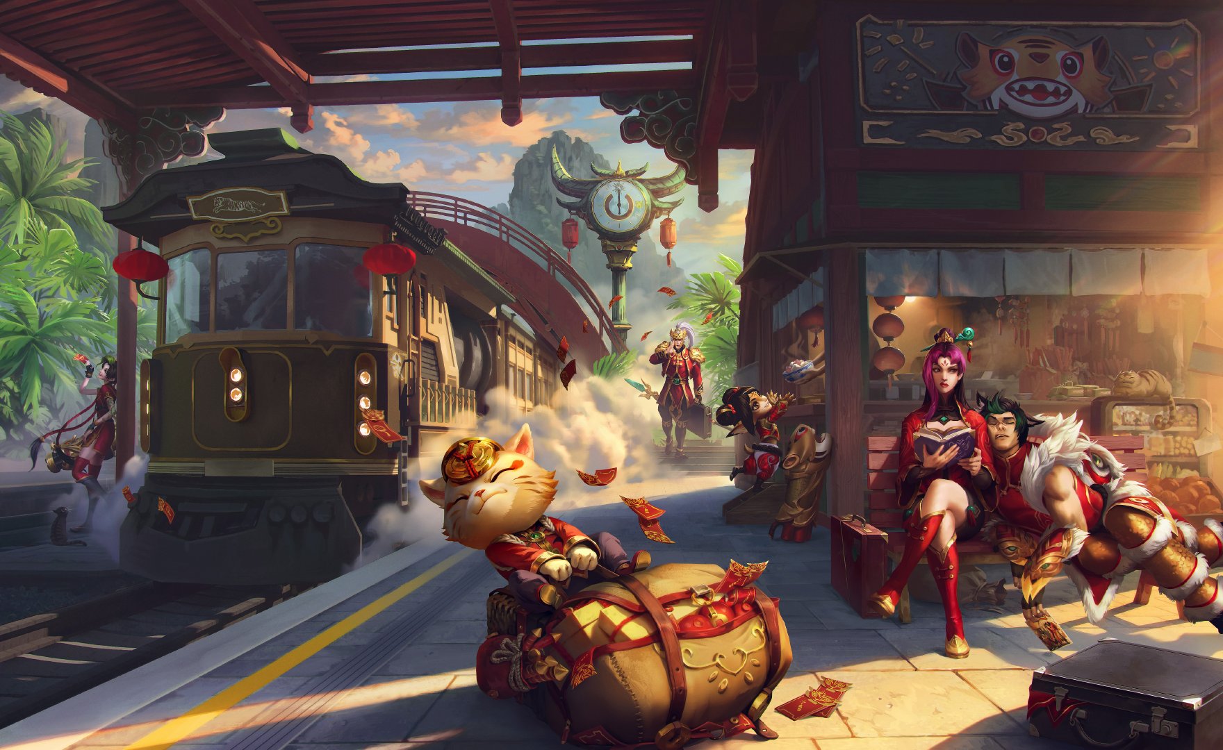 春节来啦峡谷也能包饺子放鞭炮用上虎虎生威虎年新春皮肤