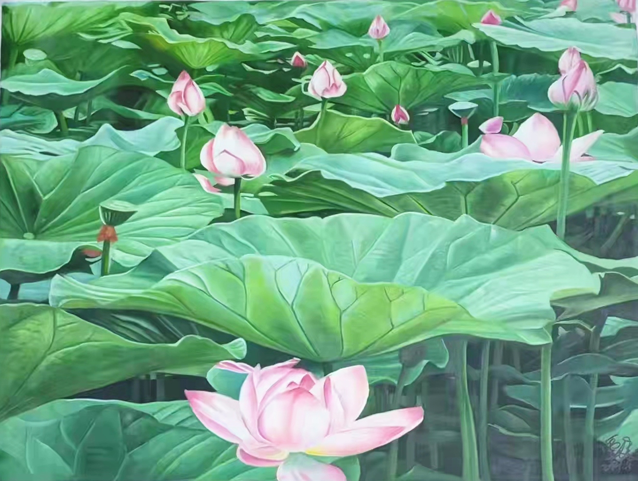 具最有收藏价值的油画艺术管俊油画作品欣赏