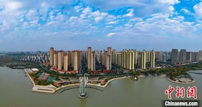 蚌埠市城区景观资料图。