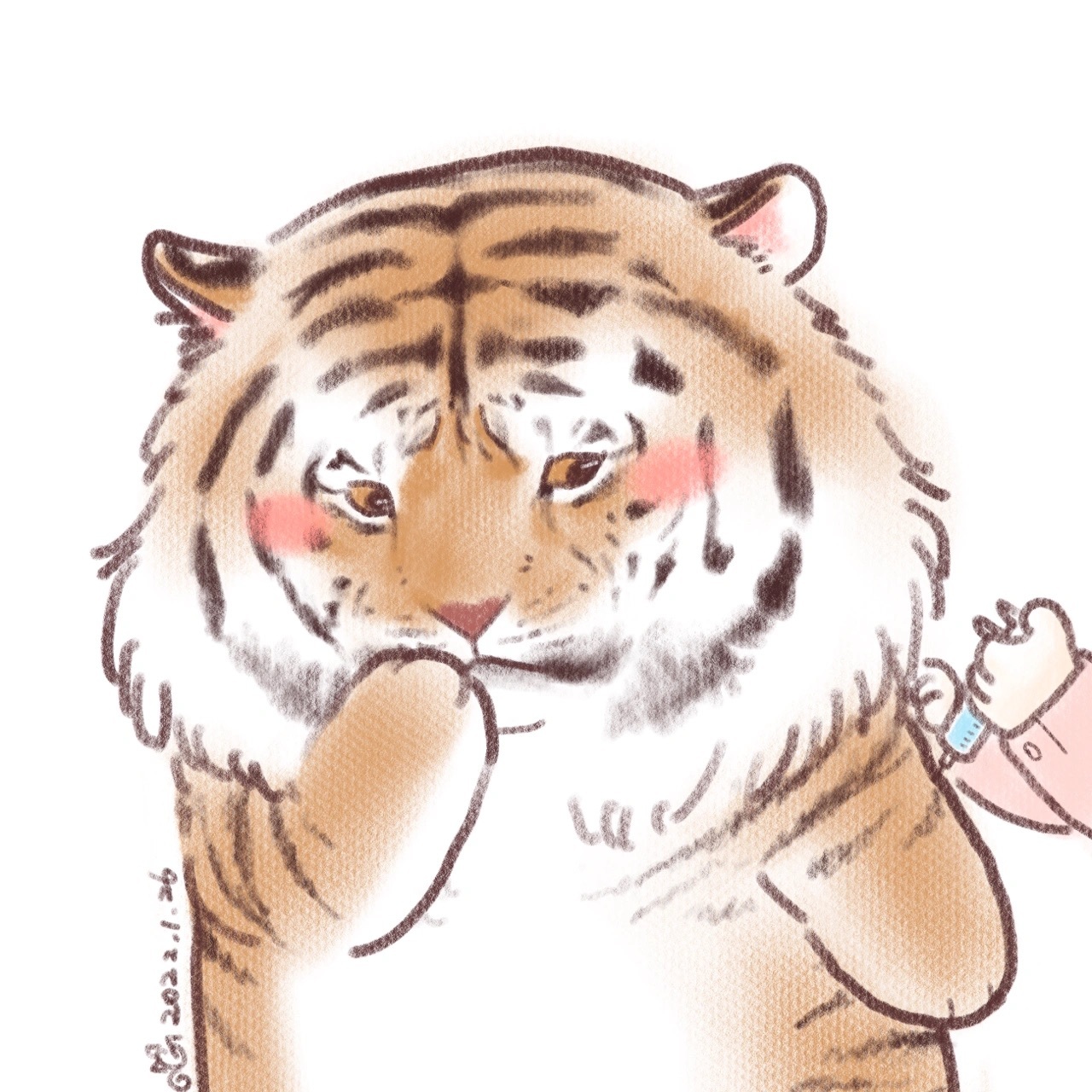 这组小脑斧做核酸打疫苗的图我真的会被萌晕