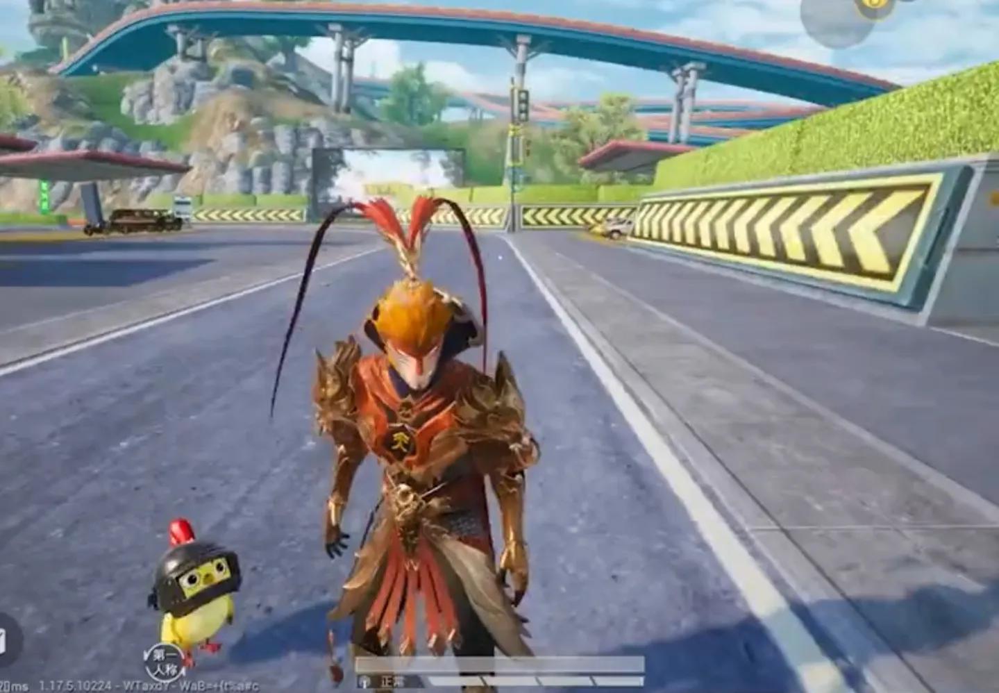 吃鸡齐天大圣实战效果爆料商场动作炸裂金箍棒有点迷你