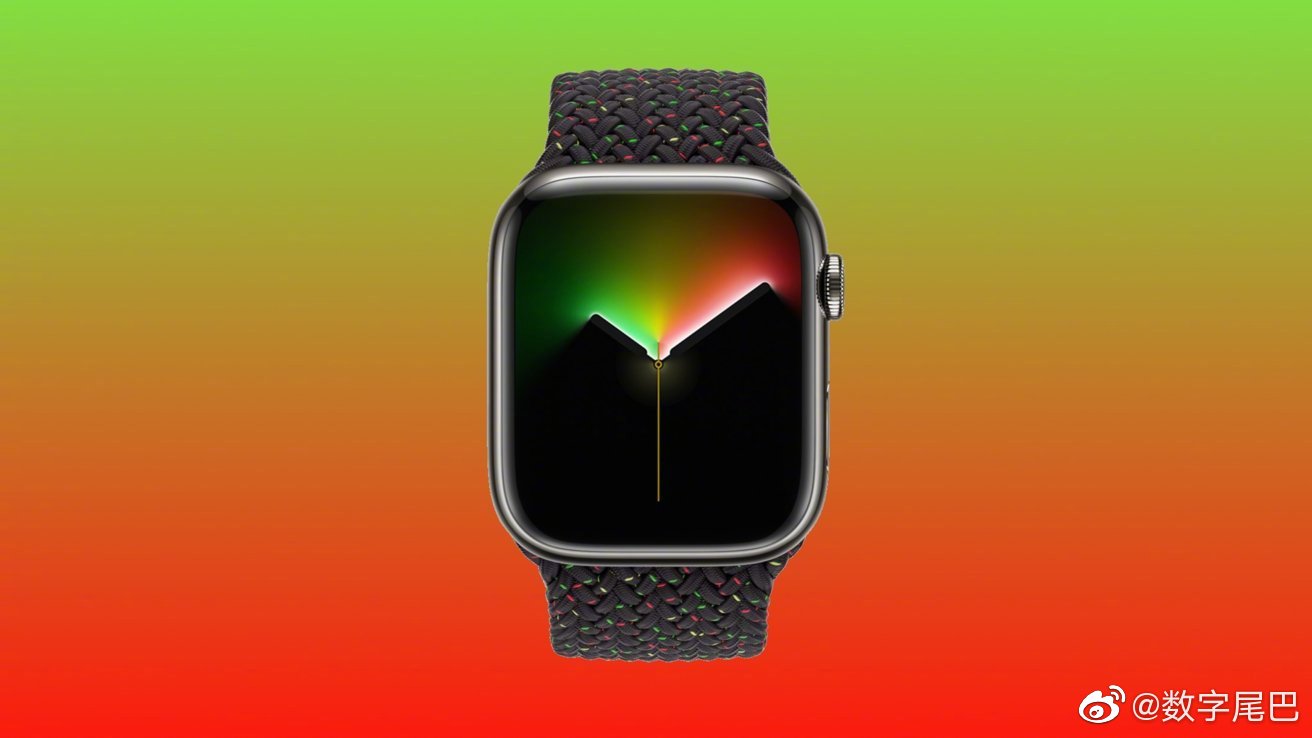 近日applewatch推送了一个叫做团结之光的表盘