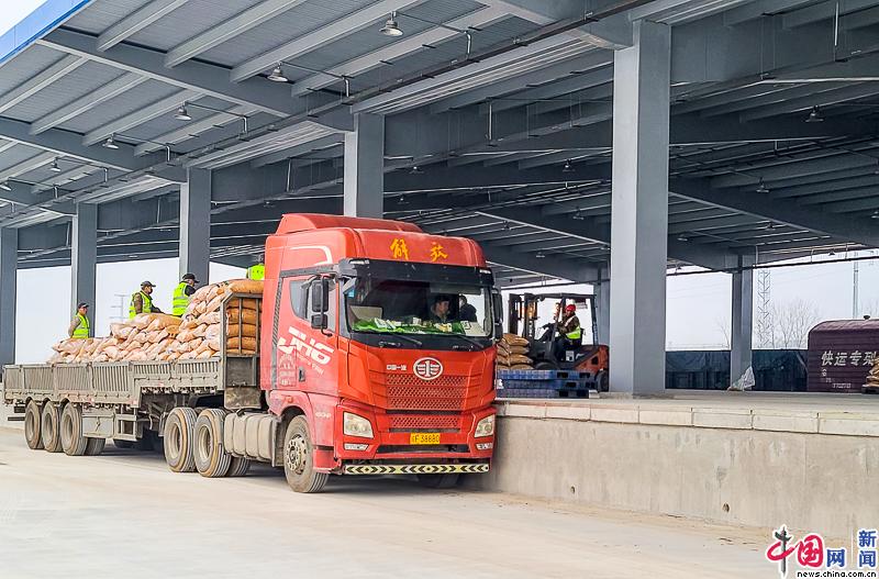 改建铁路京沪线宿州站改建工程符离集货场开通启用