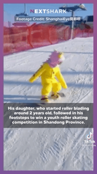 95后女孩“冰雪功夫”火到海外，全民冰雪热情引TikTok网友围观休闲区蓝鸢梦想 - Www.slyday.coM