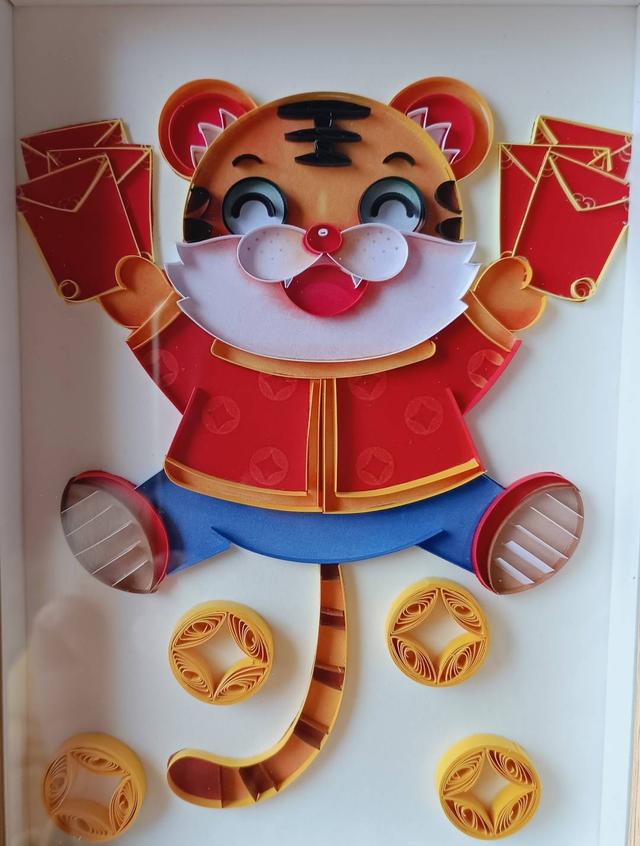 谁说纸老虎不可爱新津衍纸编出百变老虎寅年招虎