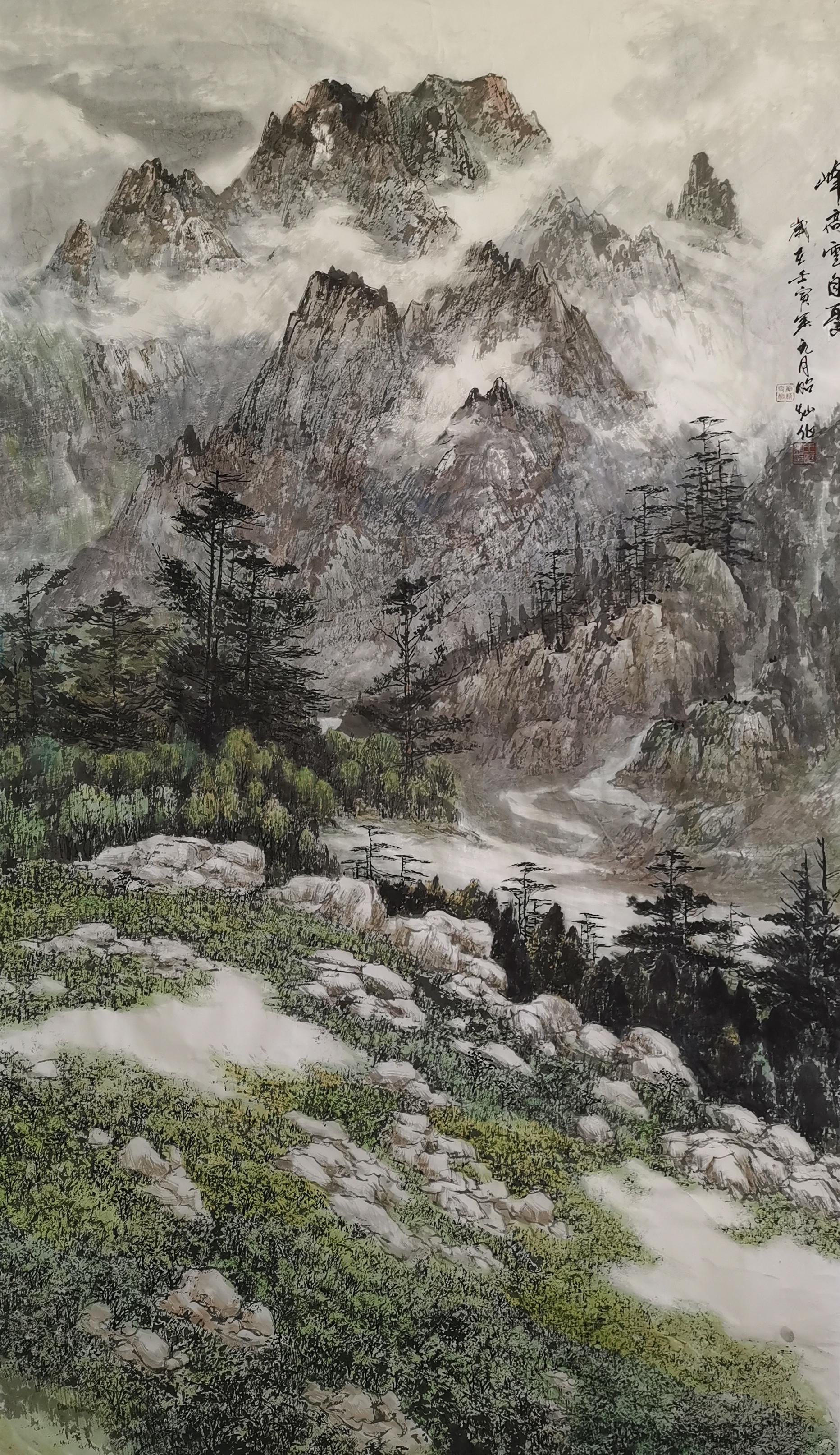 王昭灿:2022"新年迎春·年展"——当代书画名家作品邀请展|云浮|山水