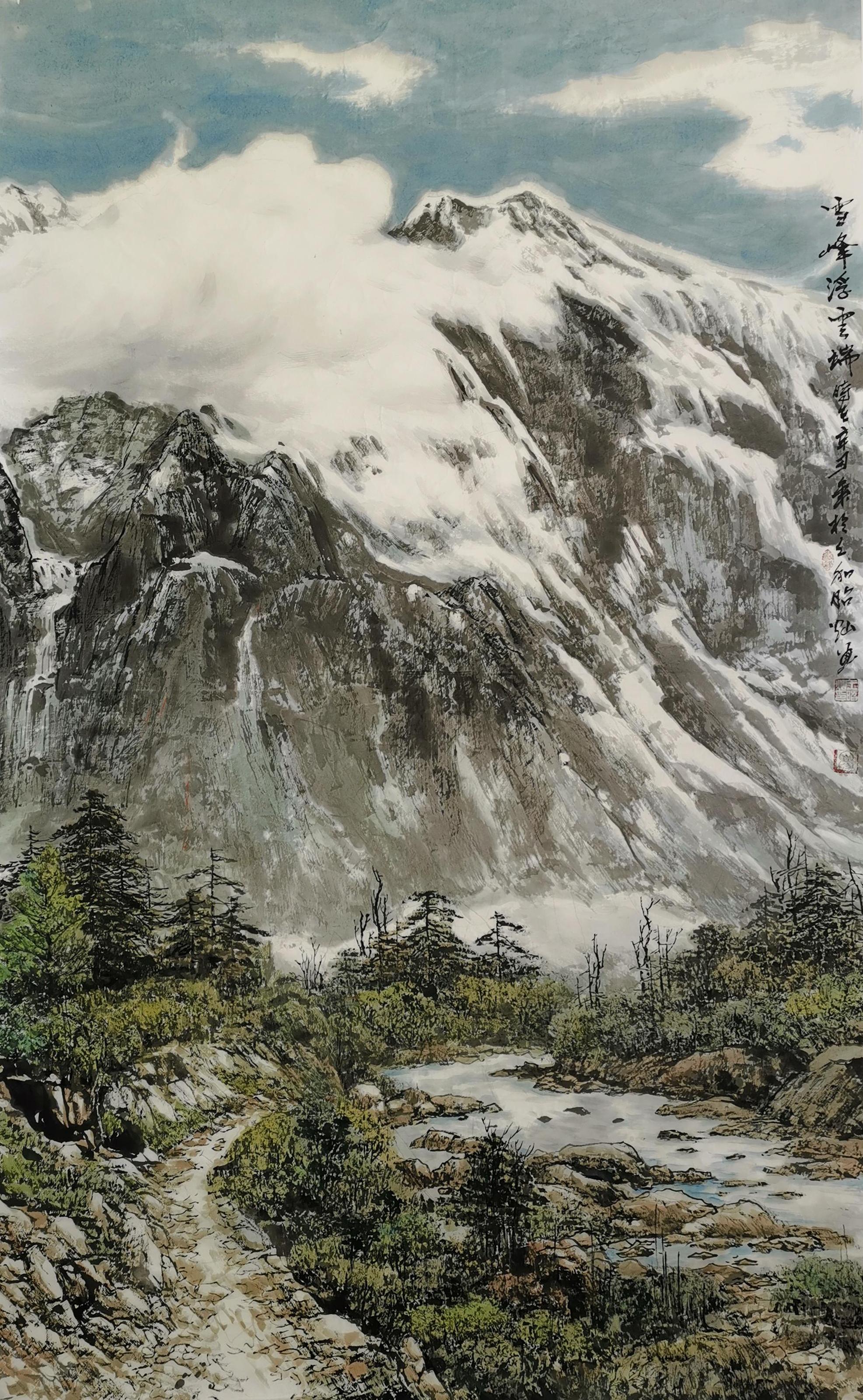 王昭灿:2022"新年迎春·年展"——当代书画名家作品邀请展|云浮|山水