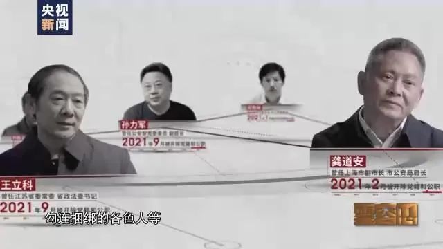 孙力军的政治团伙(图源:央视新闻)