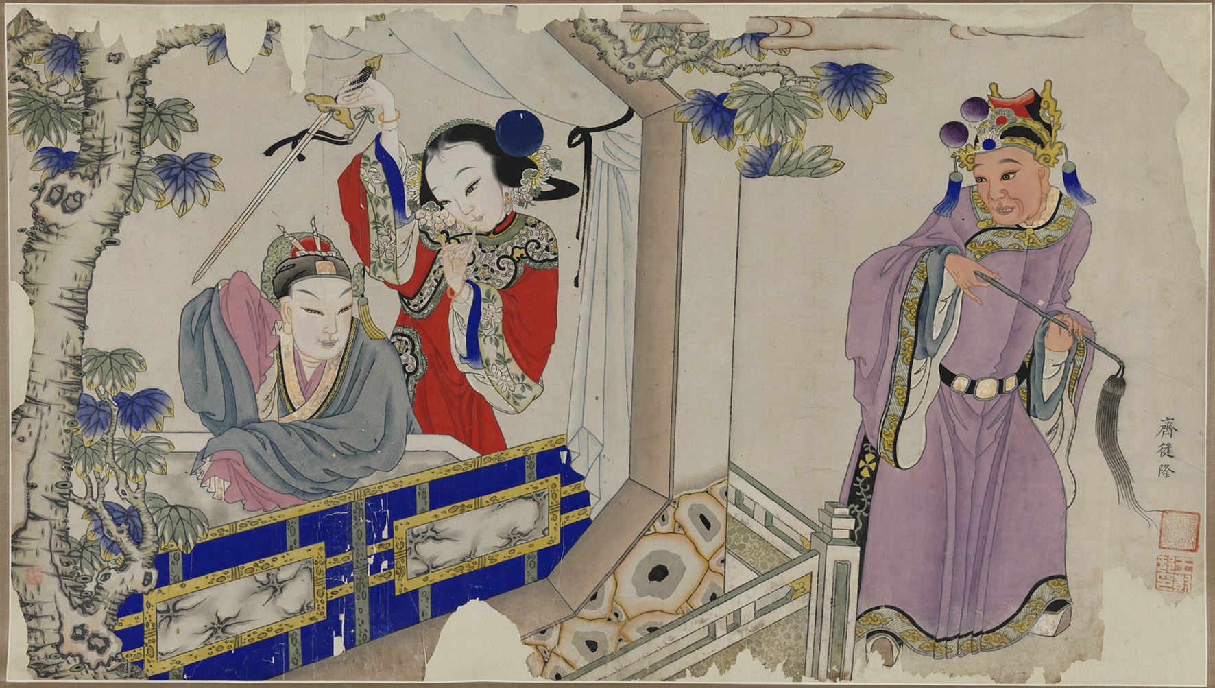 年味读年画清代木版年画与浮世绘版画的差异性