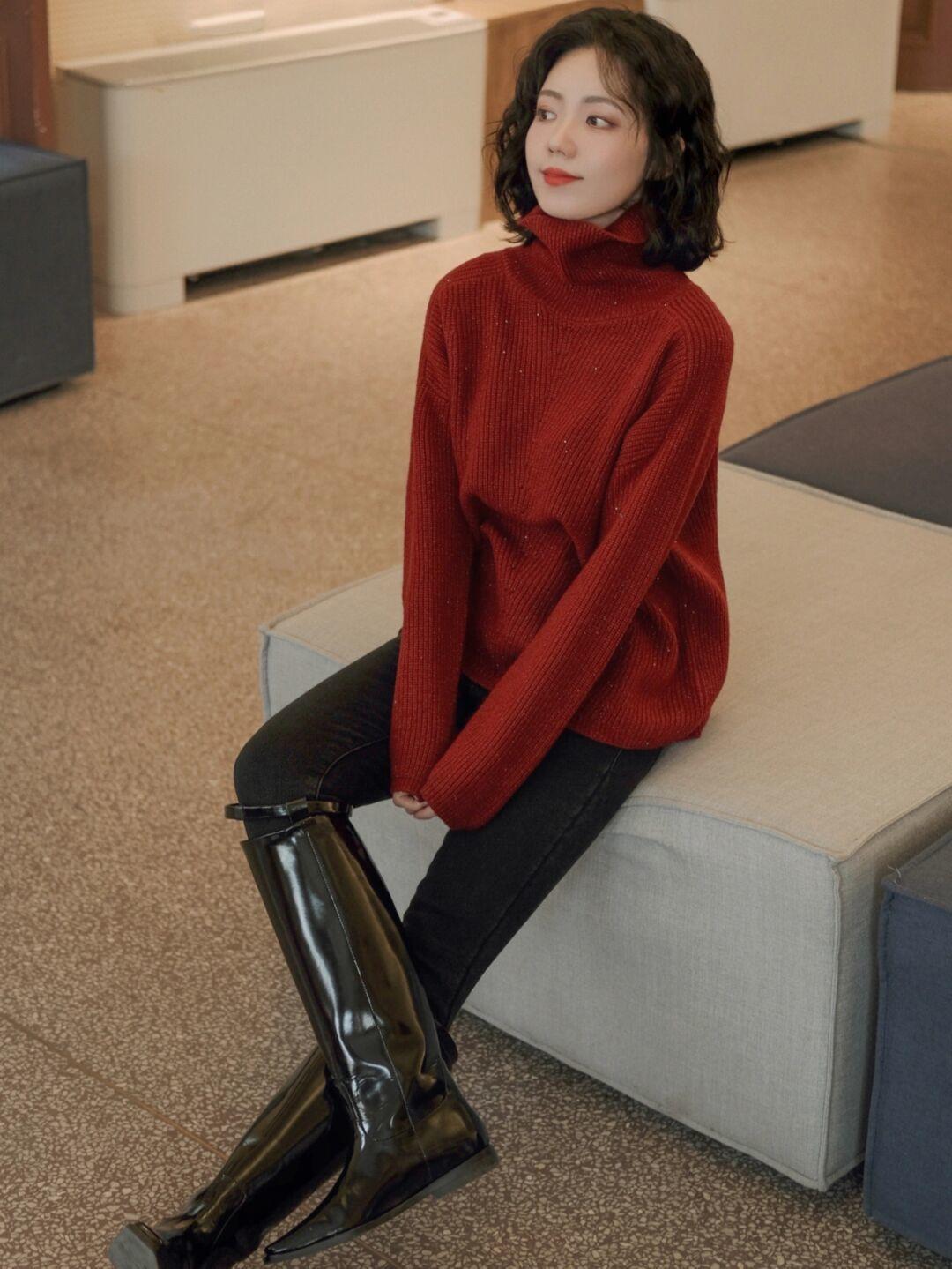 新年穿“毛衣”才洋气，单穿叠穿都好看，让你演绎不费劲的高级休闲区蓝鸢梦想 - Www.slyday.coM