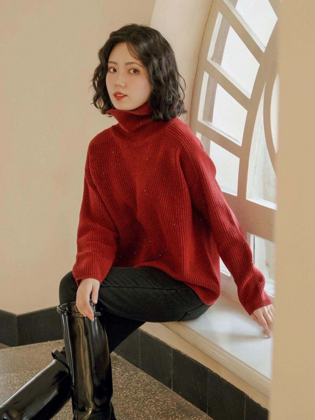 新年穿“毛衣”才洋气，单穿叠穿都好看，让你演绎不费劲的高级休闲区蓝鸢梦想 - Www.slyday.coM