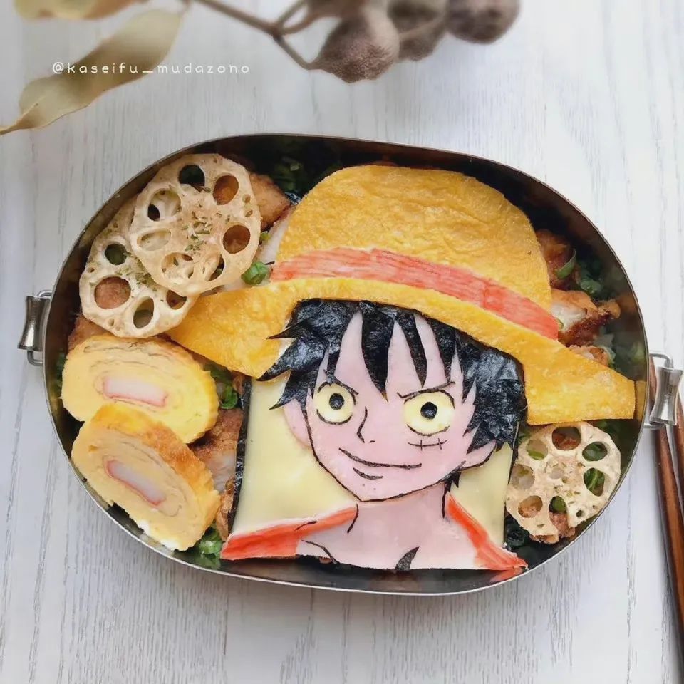 日本达人晒出动漫人物便当海贼鬼灭咒术应有尽有