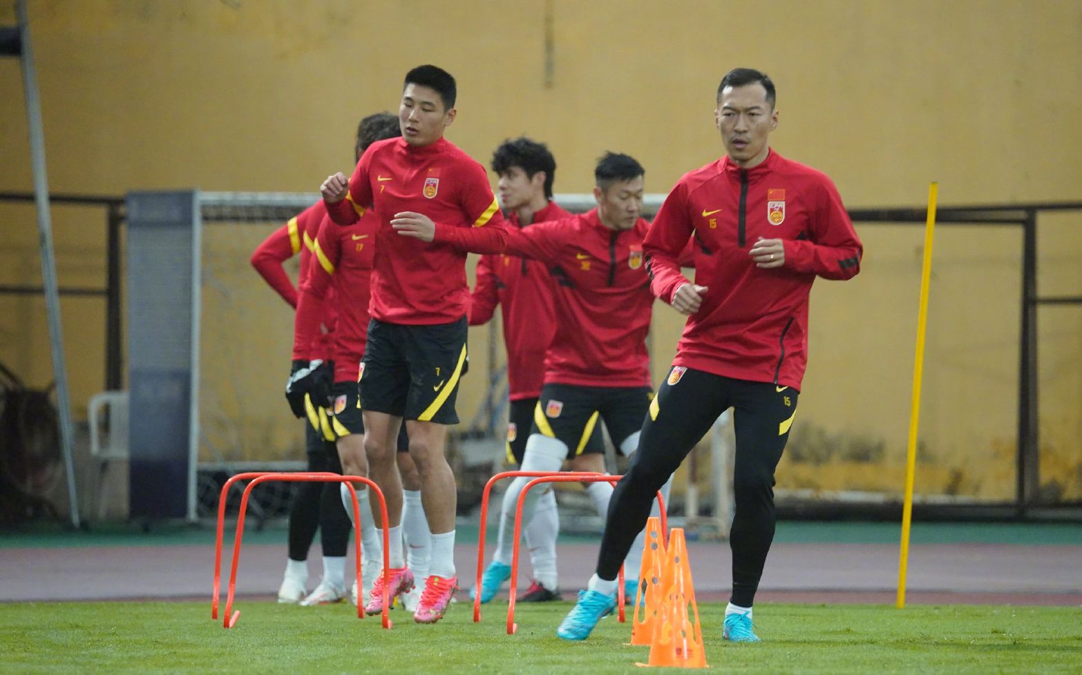 国足在越南训练。图/中国足球队微博