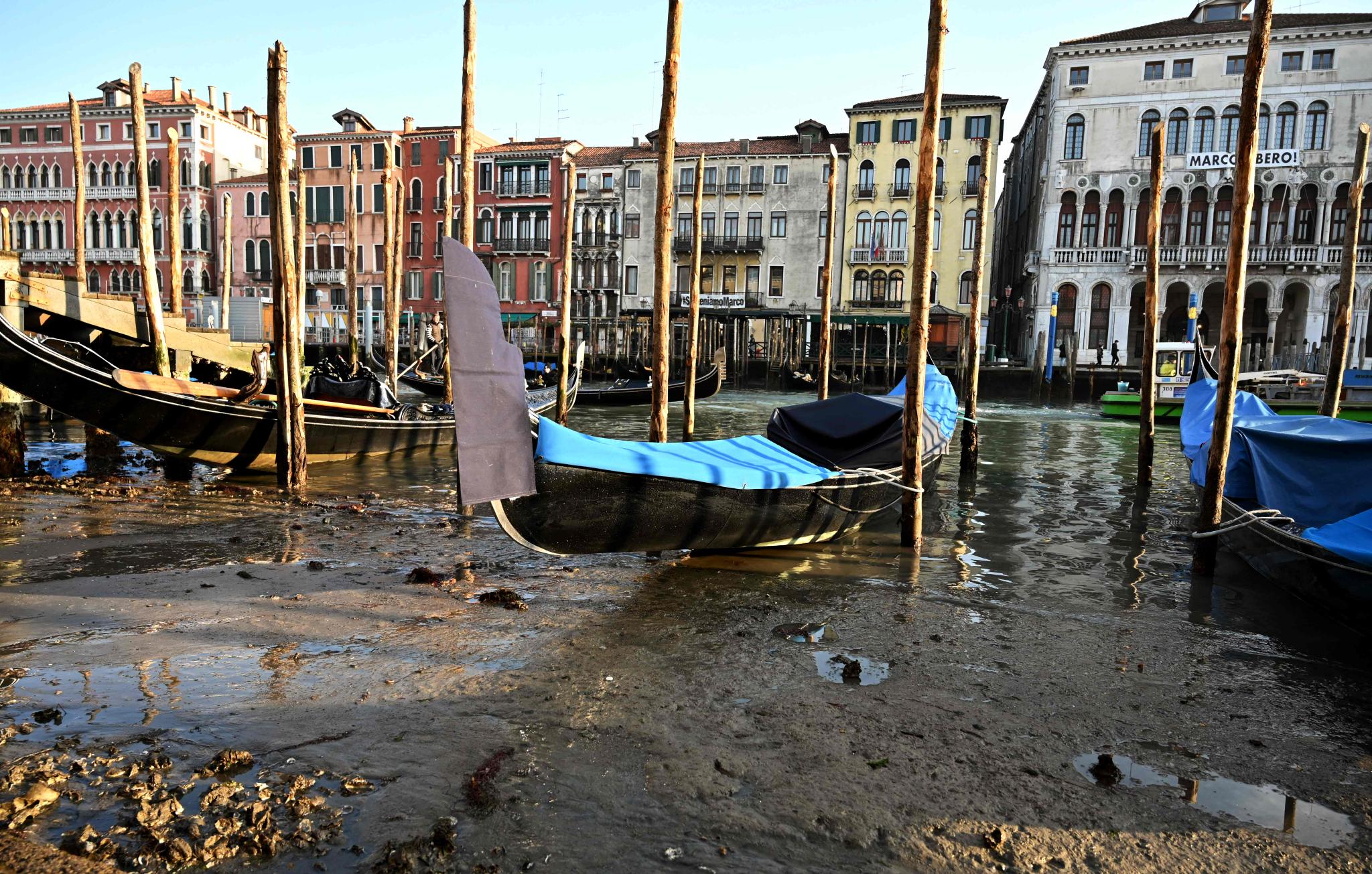 "水城"威尼斯遇"旱情"