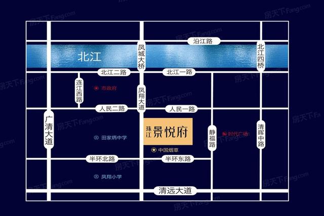 国美/日美家电,置业文化商贸中心(规划),清远顺盈时代广场医院:清远市