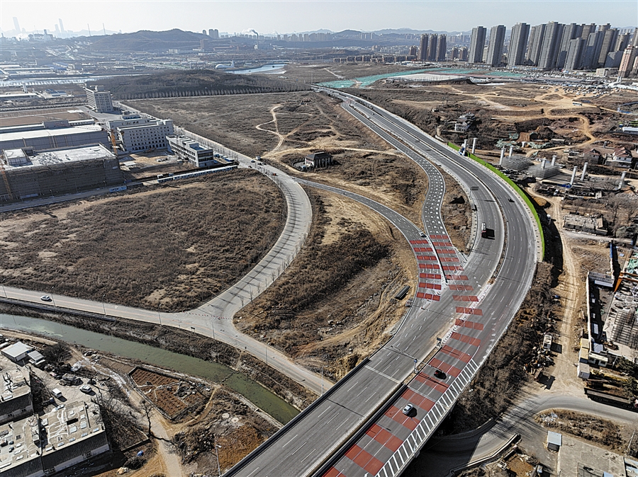 光明路延伸工程振连路立交进入全面施工