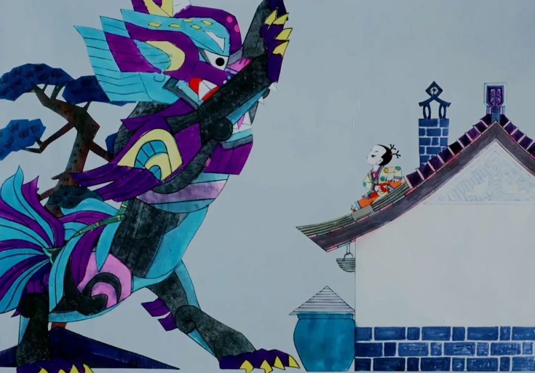 在红绸的帮助下,"夕"很快落了下风,逃跑时,正好遇到了灶王爷.