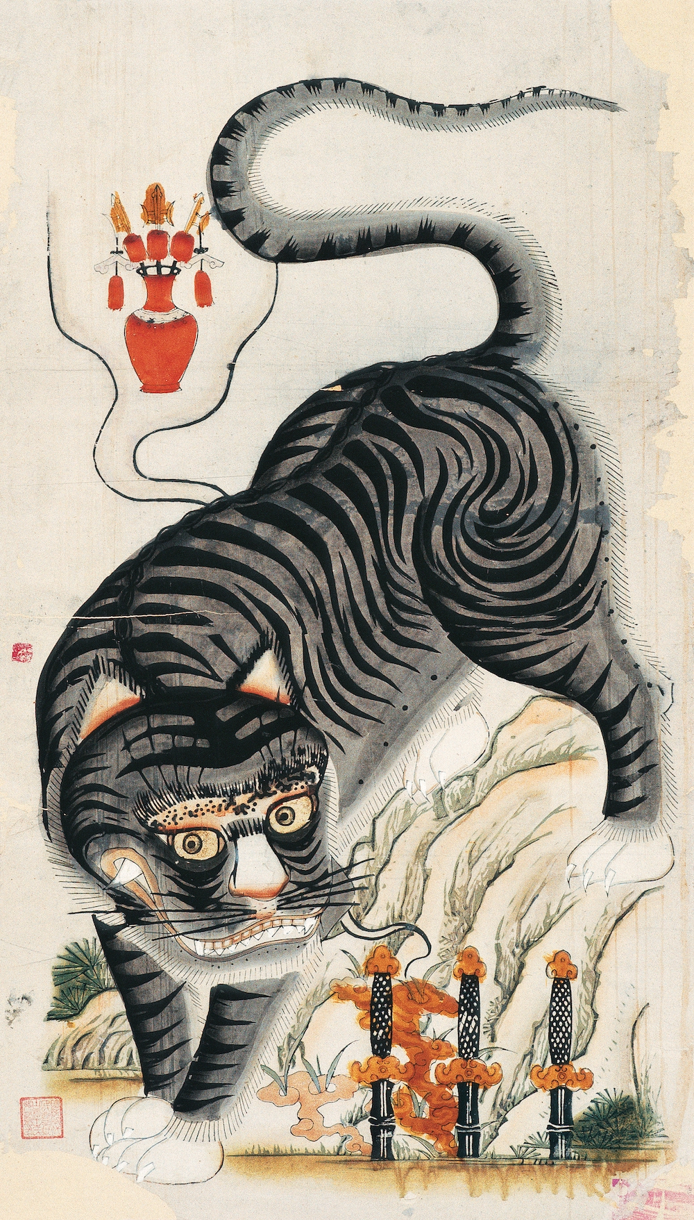 观虎图记|年画中的"虎":镇宅神虎,保吉除邪