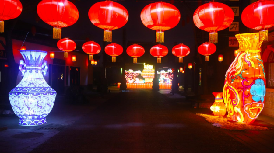 东阿阿胶城迎春灯会，大年初一等你来休闲区蓝鸢梦想 - Www.slyday.coM