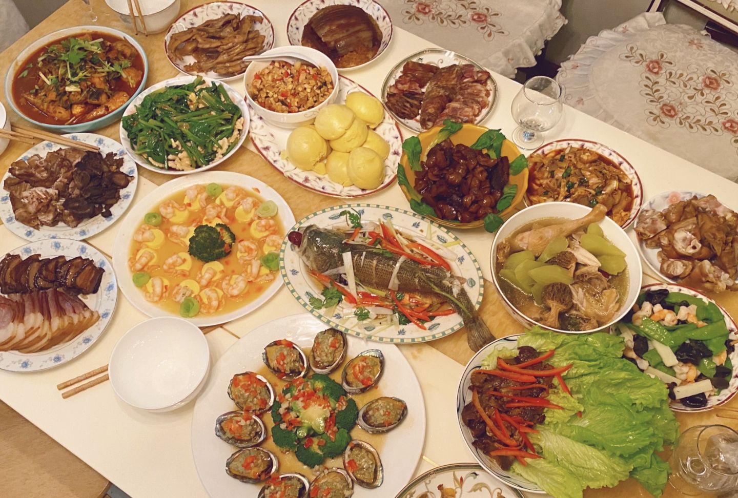 豪气又精致,比明星的一点不差|年夜饭|豪气|摆盘_新浪新闻