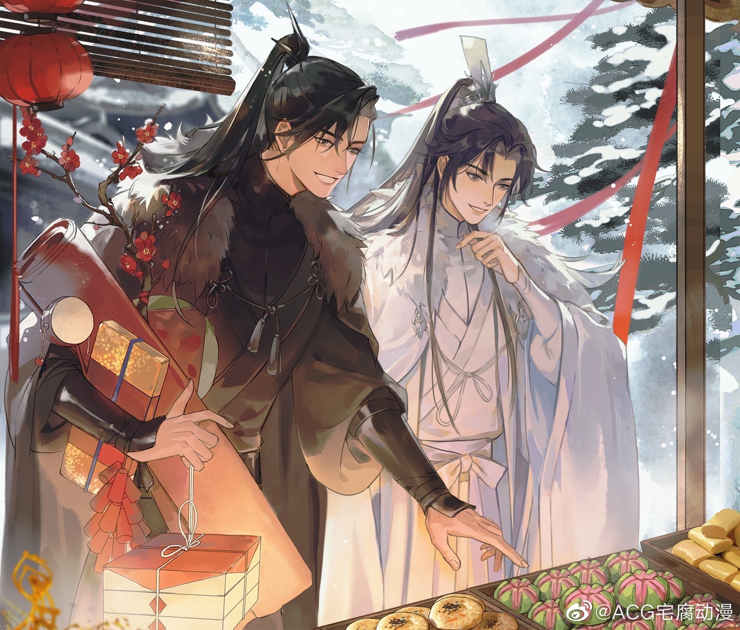 新春快乐！新年街头的燃晚，晚宁笑起来绝美 lof：细腻的三文鱼|三文鱼|师尊|白猫_新浪新闻