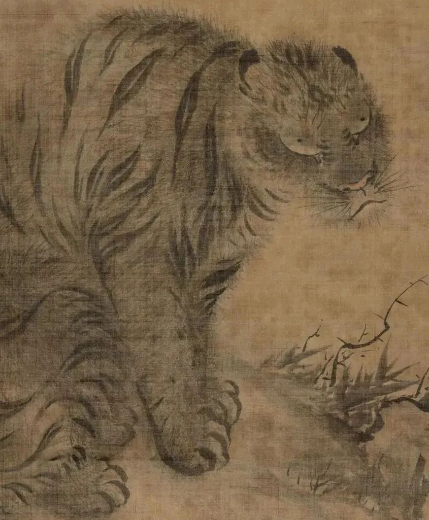 牧溪《虎图》傲娇虎:"上门就这点礼物,出去!