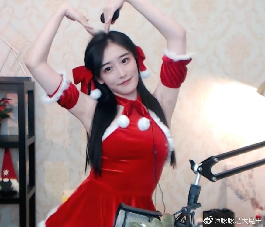 豚豚大魔王她就是胖虎家的游戏打得好,长得还非常漂亮的女主播,今天