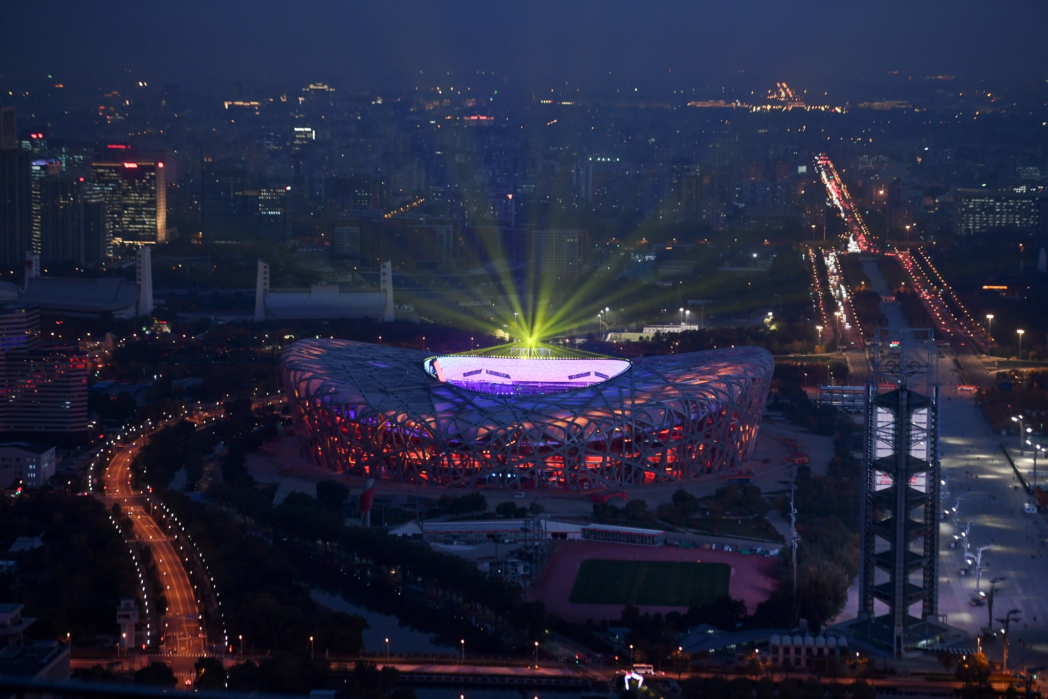 北京冬奥会夜景图片