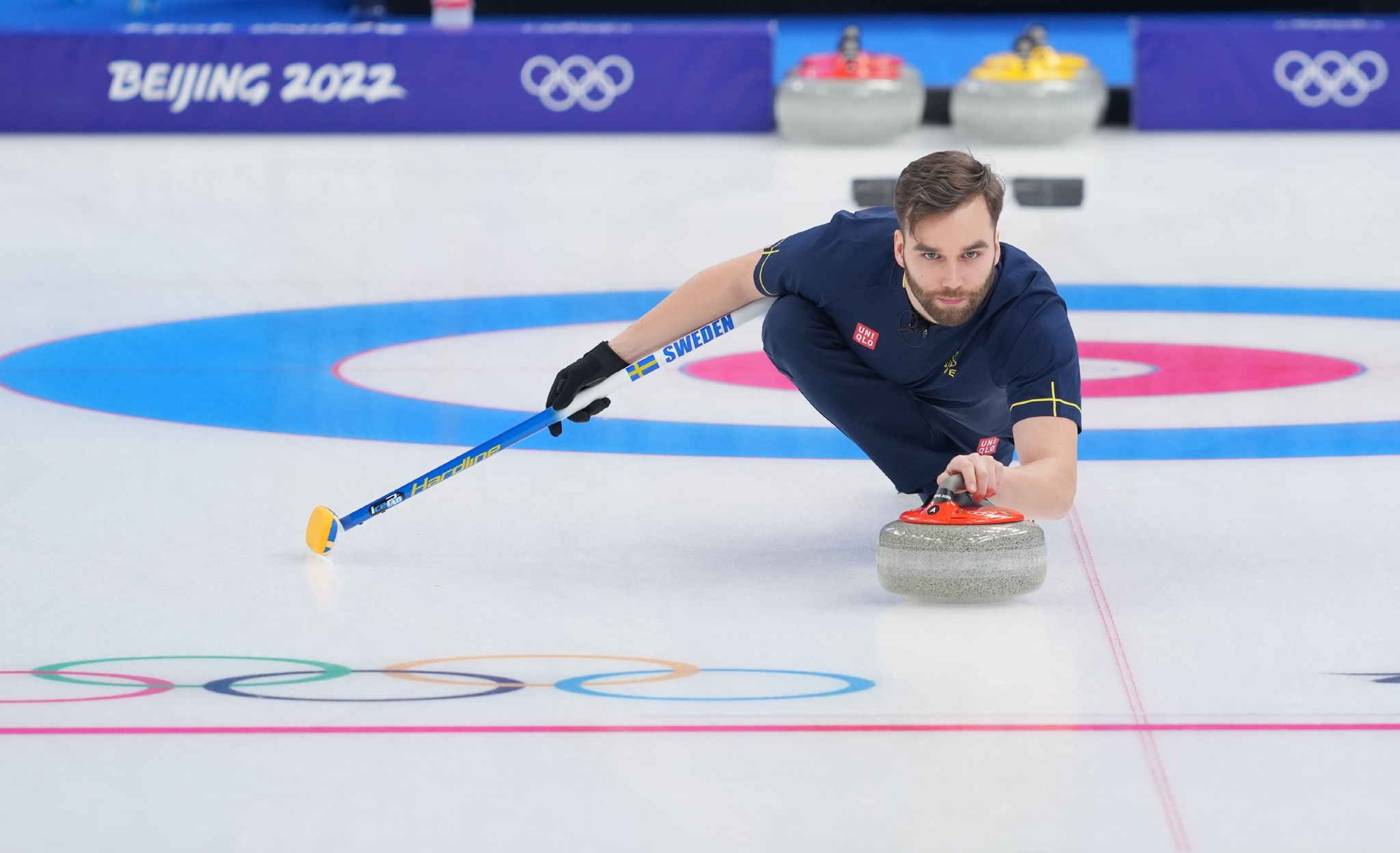 冰壶——混双循环赛：英国队胜瑞典队休闲区蓝鸢梦想 - Www.slyday.coM