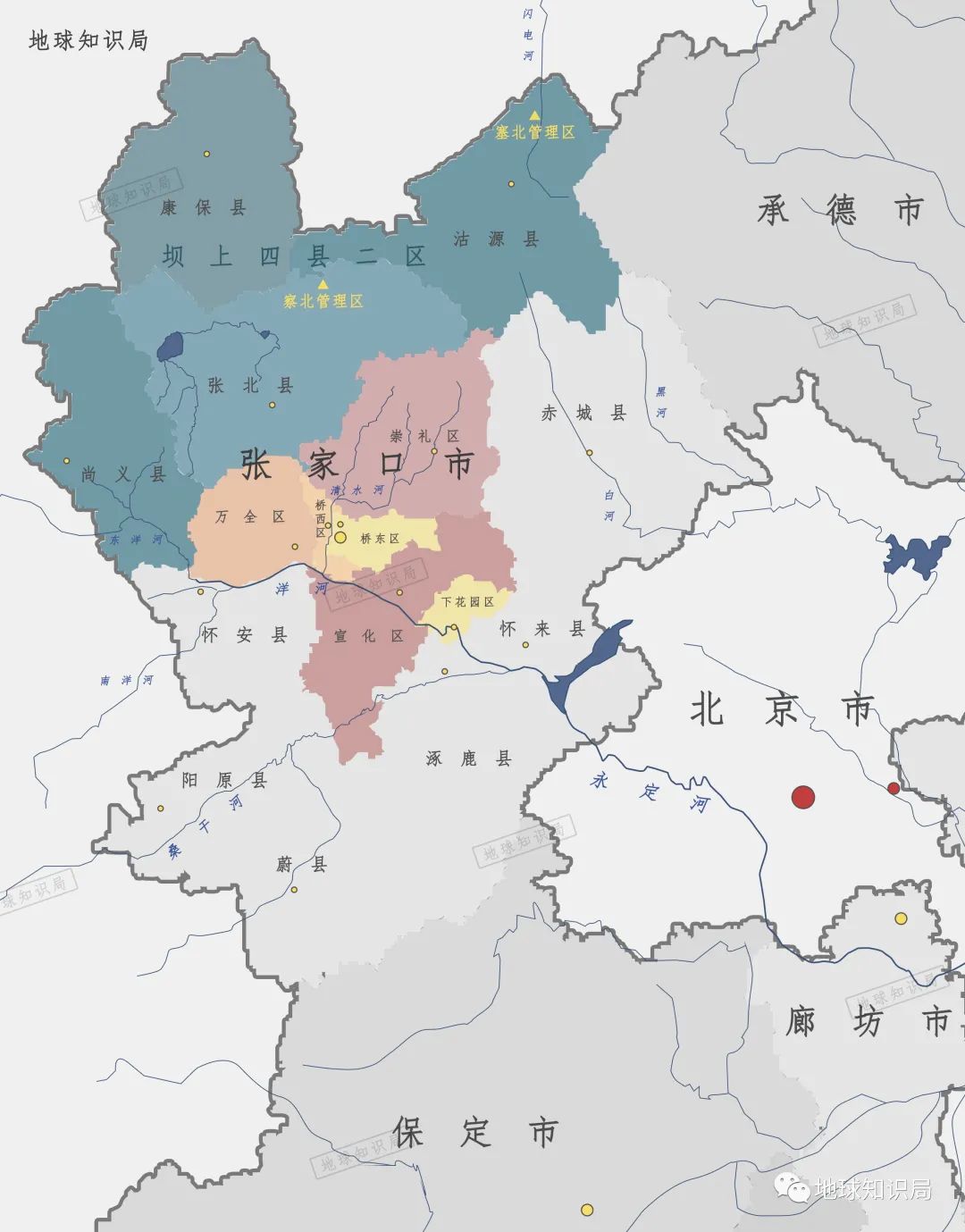 坝上四县二区▼坝上,也是张家口较为复杂且特殊的区域.